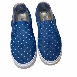Gap slip one sneakers blue with white polkadots 5